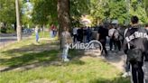 Long lines form outside territorial recruitment center in Kyiv - video