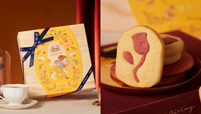 手工餅乾名店聯名「美女與野獸」 木盒包裝、玫瑰造型餅乾美翻