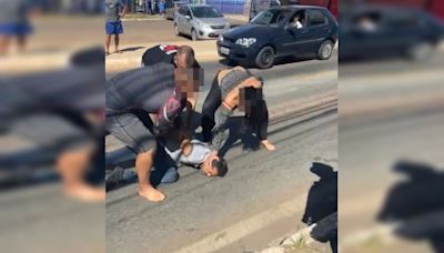 Vídeo: ladrão é rendido por lutadores de jiu-jítsu e apanha de mulher