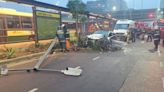 Choque en San Telmo: 24 infracciones, más de un millón de pesos de multas impagas y un auto que solía meterse al Metrobus