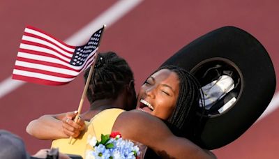 Video: After facing elimination, Tara Davis-Woodhall soared onto Team USA