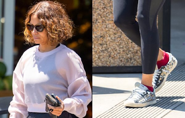 Halle Berry Channels Her Inner ‘Catwoman’ in Leopard-Print Sneakers for Grocery Store Run