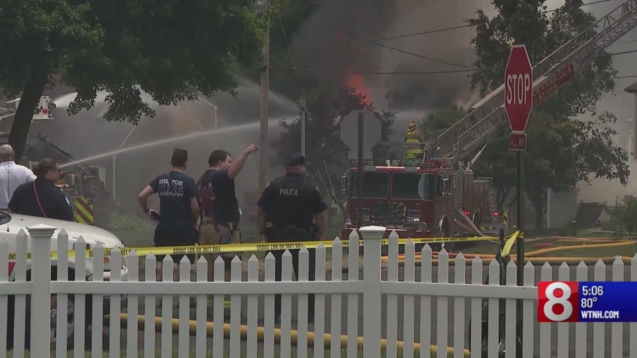 Crews burn Shelton home to get rid of illegal fireworks