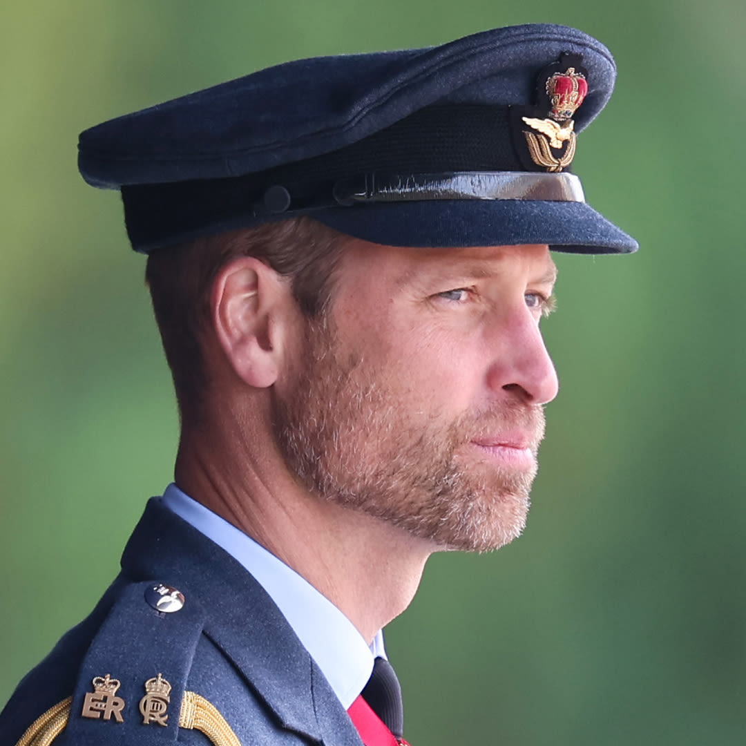 Prince William and His Beard Visit the Air Force Base Where He Earned His Wings