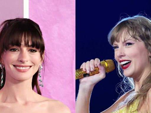 Taylor Swift Fans Are Obsessed With Anne Hathaway 'Having the Time of Her Life' at Eras Tour