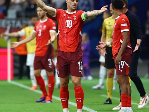 Xhaka hails revamped Swiss after reaching knockout stages again