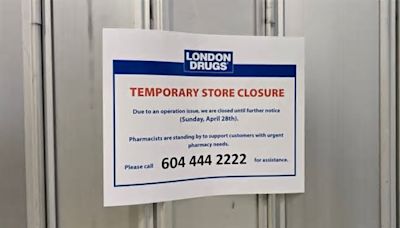 ‘Cybersecurity incident’ leads to closure of London Drugs stores in Western Canada