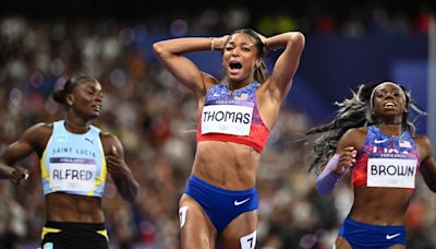 American Gabby Thomas wins 200-meter gold medal