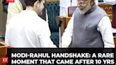 Modi-Rahul handshake: A rare moment that came after 10 years, could be signs of a new begining