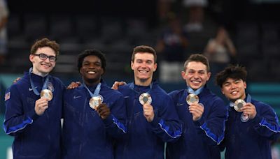 Olympics-Gymnastics-Underdogs no more, U.S. men nab bronze in Olympic resurgence