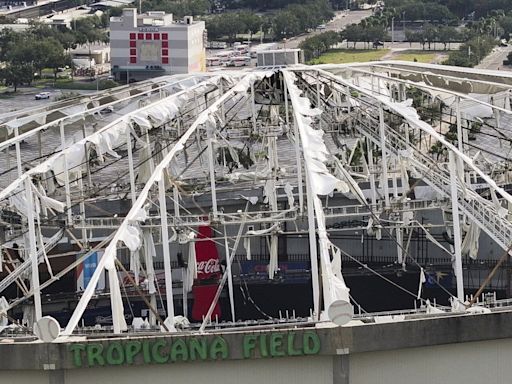 Rays say it may take 'weeks' to fully assess damage at Tropicana Field, after Milton struck region