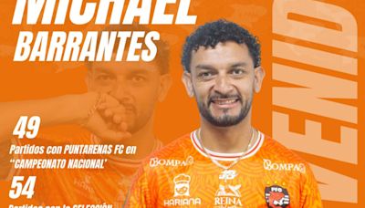 Puntarenas FC anuncia el regreso de Michael Barrantes a casa 17 años después