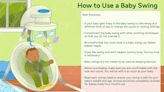 What to Know About Using a Baby Swing