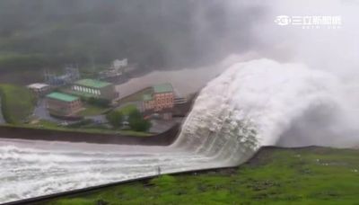 凱米颱風炸雨！全台「水庫進帳」快看 17座洩洪