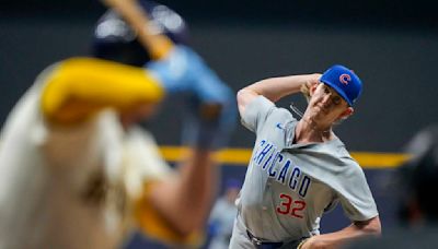 Brown pitches 7 innings of no-hit ball and Cubs score 5 runs in 10th to beat Brewers 6-3