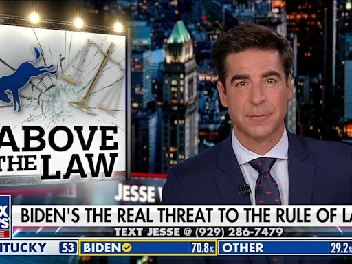 JESSE WATTERS: Biden sent men with guns to his political opponent's house, turning their bedrooms upside down