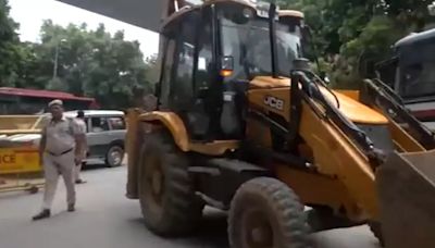 Bulldozer At 'Illegal' Coaching Centre Site: MCD In Action Mode After Delhi Flooding Incident That Killed 3