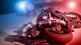 Motorcycle driver injured after colliding with pickup truck