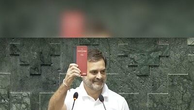 Rahul Gandhi takes oath as Lok Sabha MP with Constitution's copy in hand