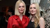 Elle Fanning Debuts Bob Haircut in Vibrant Red Trench Coat With Sister Dakota Fanning at Netflix’s ‘Ripley’ Event