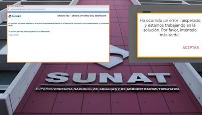 Web de la Sunat presenta fallas y peruanos no podrán declarar sus rentas de cuarta y quinta categoría