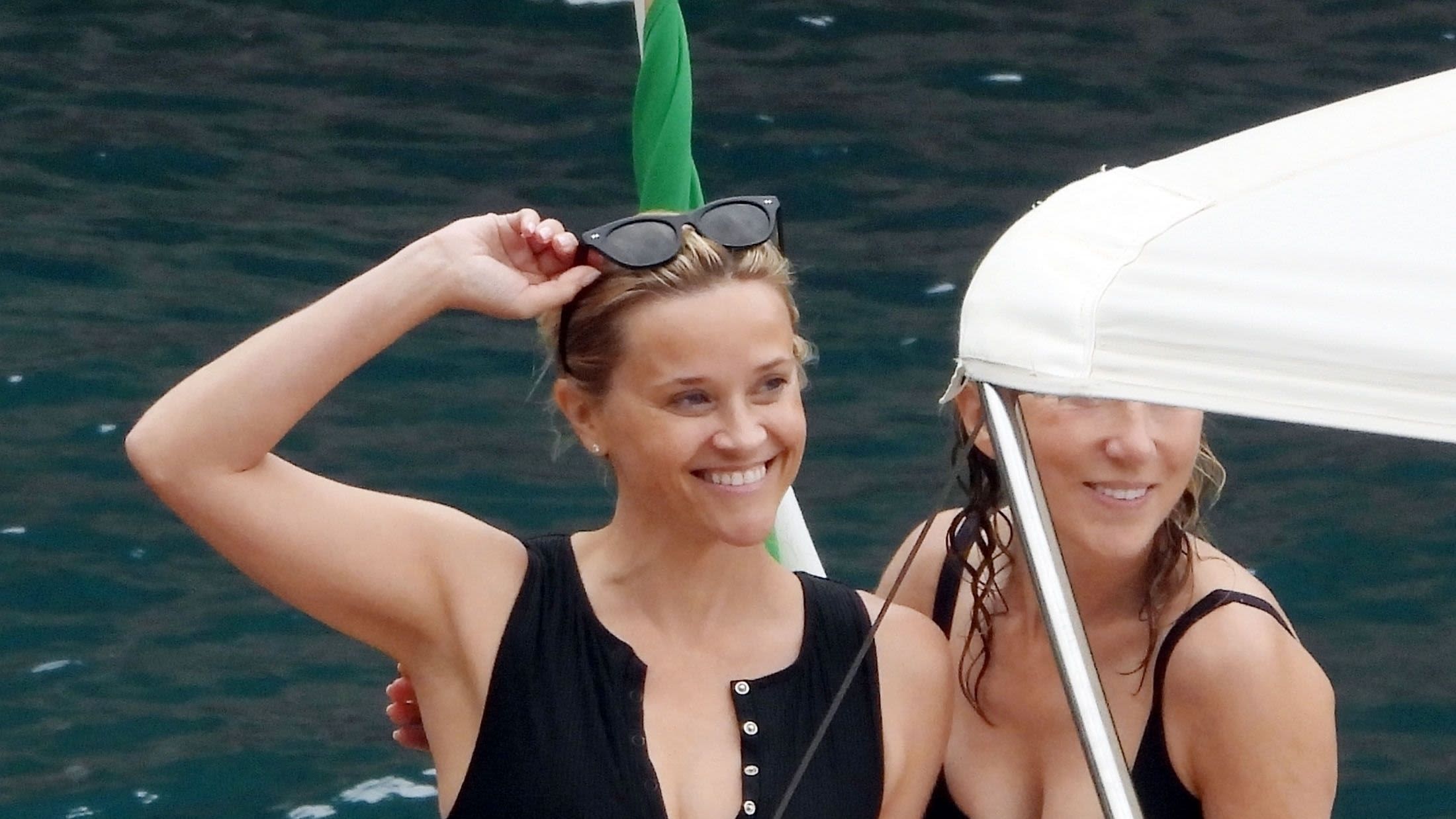 The Chic Button-Down Swimsuit Reese Witherspoon Wore in Italy Is Available in Nine (9!!!) Colors