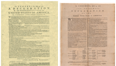 Declaration of Independence on view at Rhode Island State Archives on July 4th