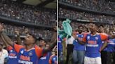 Jasprit Bumrah can’t control his laughter as Hardik Pandya catches a fan’s T-shirt at Wankhede. Watch viral video