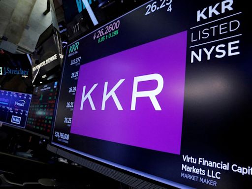KKR's Q2 net income soars by 49% from a year earlier on higher fees
