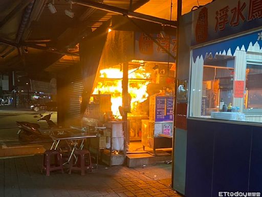 快訊／台南和緯黃昏市場凌晨傳火警 小吃攤「瓦斯漏氣」噴水防護中