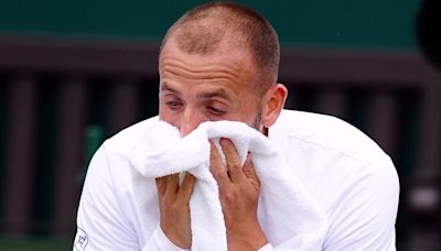 Fuming Dan Evans takes aim at Wimbledon officials in Tabilo defeat