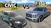 Civic Vs Gator Ford Muscle Truck