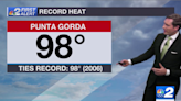 Punta Gorda ties record-high temperature