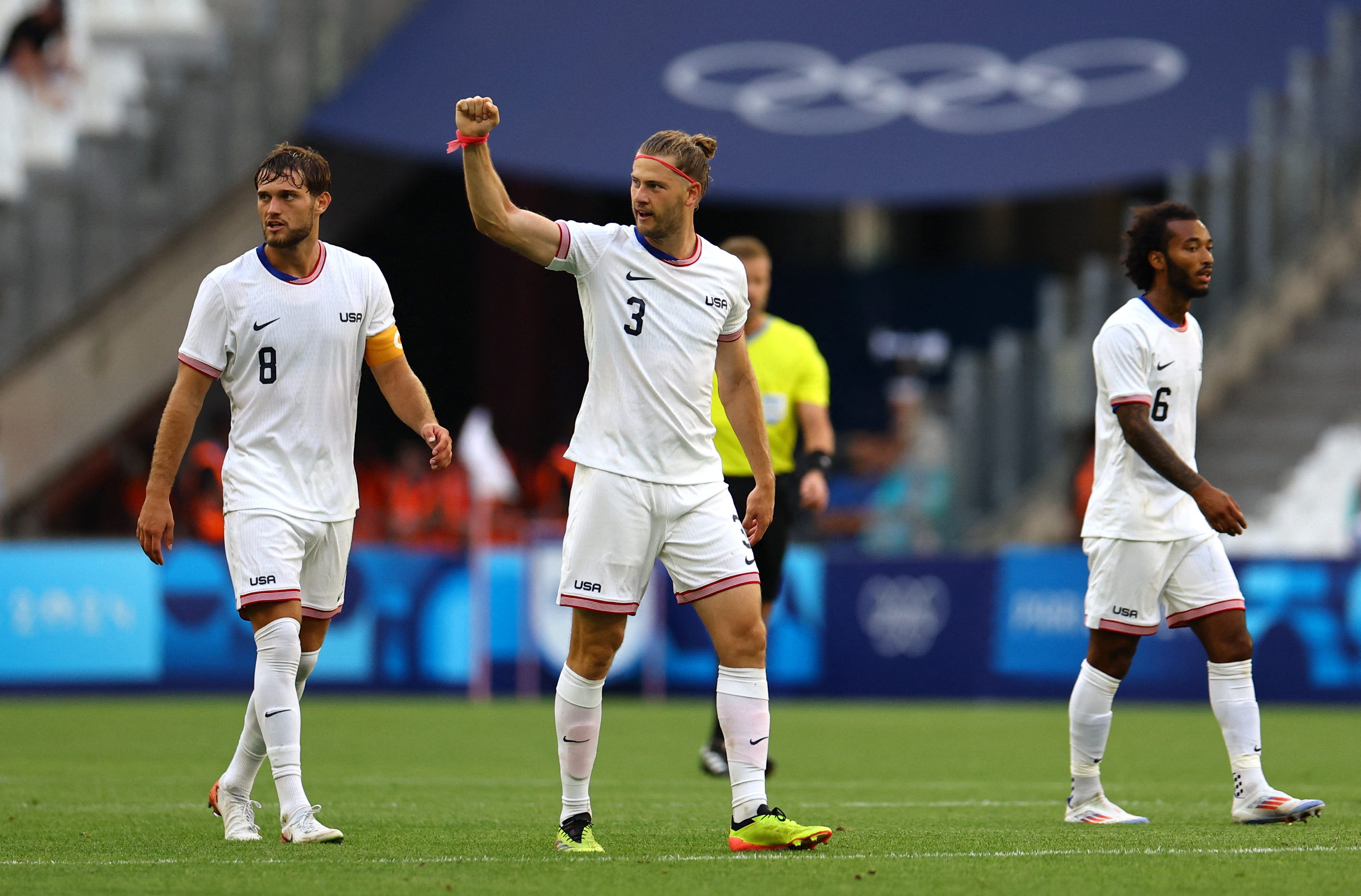 Nashville SC's Walker Zimmerman scores for Team USA in 2024 Olympics soccer vs New Zealand