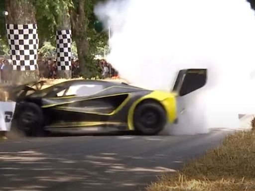 Jaw-dropping £1.7m hypercar starts race at Goodwood – but it ends in seconds