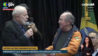 Lula parabeniza prefeito de Eldorado do Sul (RS) por ceder prédio da prefeitura para acolher animais