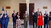 La princesa Leonor recibe los máximos honores de las instituciones aragonesas en su despedida de Zaragoza