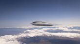 First official photos of US nuclear stealth bomber that looks like a UFO in flight