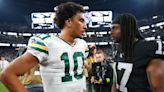 Video: Raiders' Davante Adams Hypes 'F--king Baller' Jordan Love After Packers Season