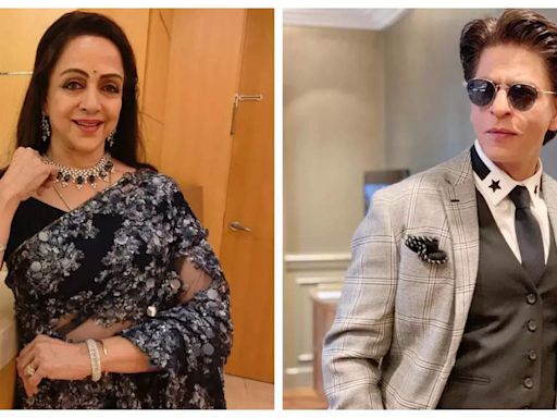 Hema Malini takes a promise from Shah Rukh Khan to visit Mathura | - Times of India