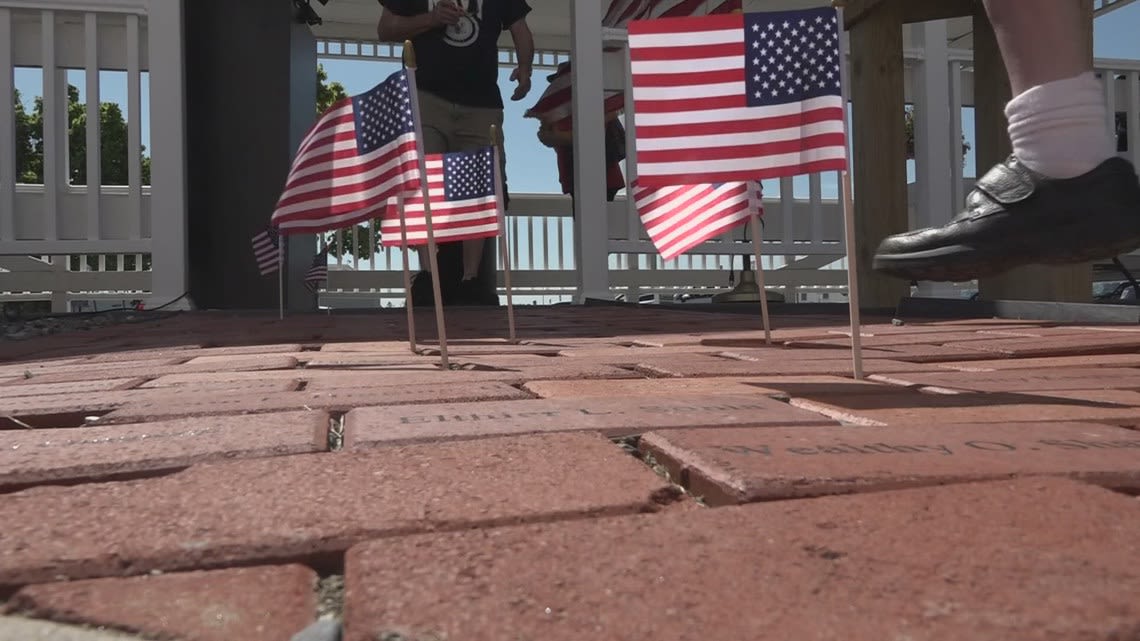 Fallen Maine troop greeters honored at brick dedication ceremony in Bangor