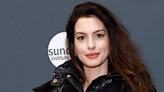 Anne Hathaway just wore a puffer jacket dress with an inbuilt corset