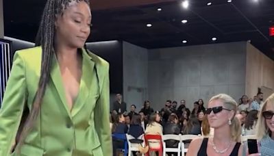 Kathy Hilton dares Tiffany Haddish to walk runway at fashion show