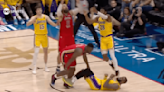 LeBron James Draws Charge After Absorbing Violent Zion Williamson Hit