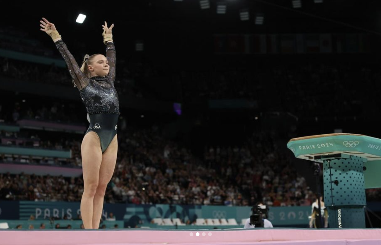 Gymnast Jade Carey Shares Update After Fall During Olympic Floor Exercise
