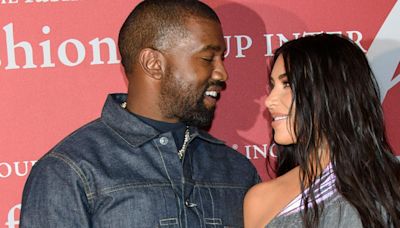 Kim Kardashian & Kanye West Put On Affectionate Display At Son Saint’s Basketball Game