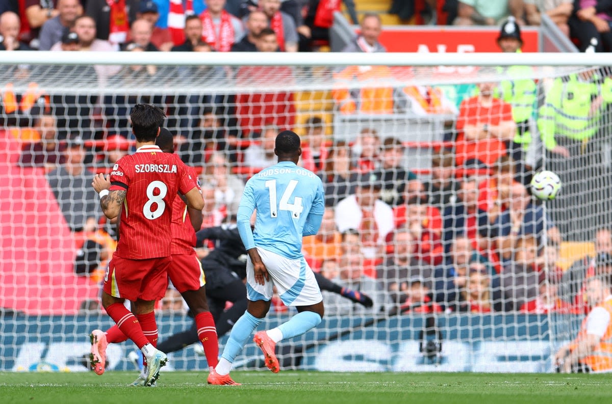 Liverpool vs Nottingham Forest LIVE: Result and final score as Hudson-Odoi goal causes huge upset at Anfield