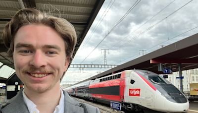 I traveled on a double-decker train between France and Switzerland at 199mph. See inside the TGV Lyria, which costs as little as $50.