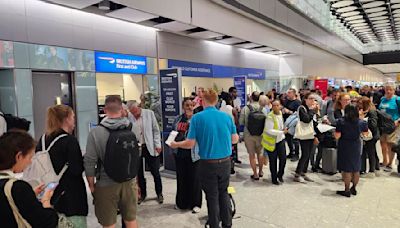 Chaos at Heathrow after British Airways IT failure causes delays