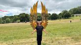 The story behind beautiful 'Goodbye Mum' wings at Glastonbury Festival | ITV News